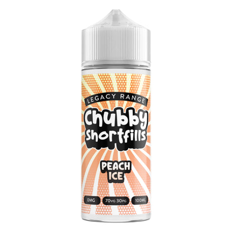 Peach Ice 100ml Shortfill by Chubby Shortfill Legacy Range - Ape Vapes
