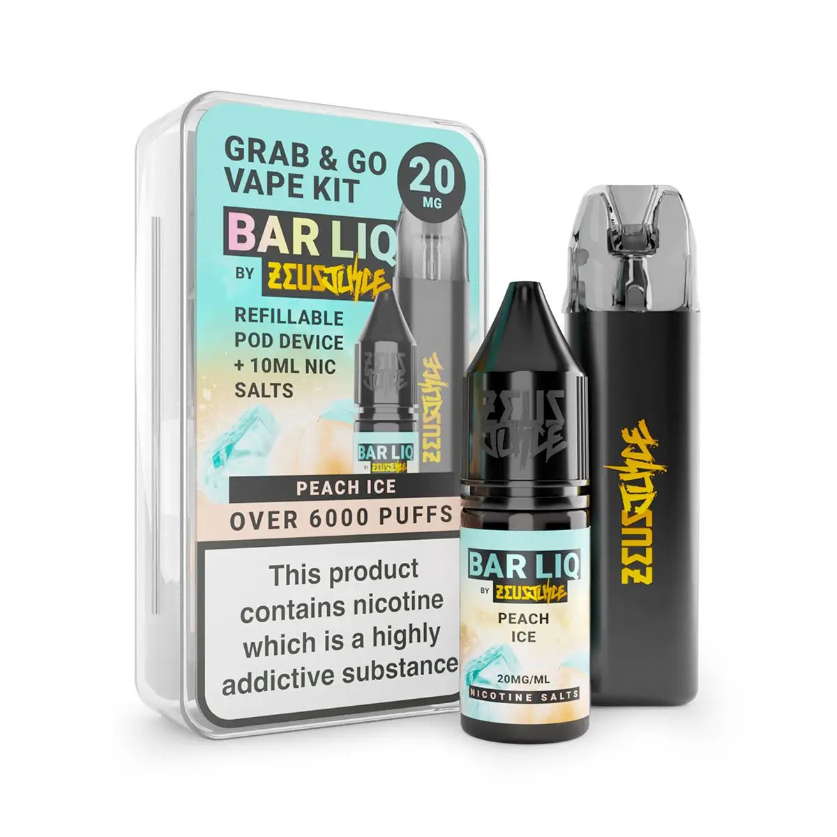 Peach Ice Grab And Go Kit By Zeus Juice - Ape Vapes