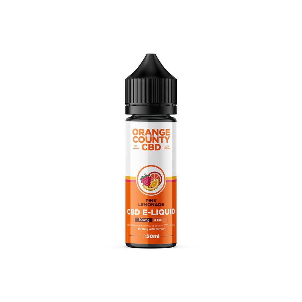 Pink Lemonade CBD E-Liquid by Orange County 1500mg 50ml - Ape Vapes