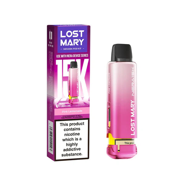 Pink lemonade Nera 15k Refill Pack Lost Mary - Ape Vapes