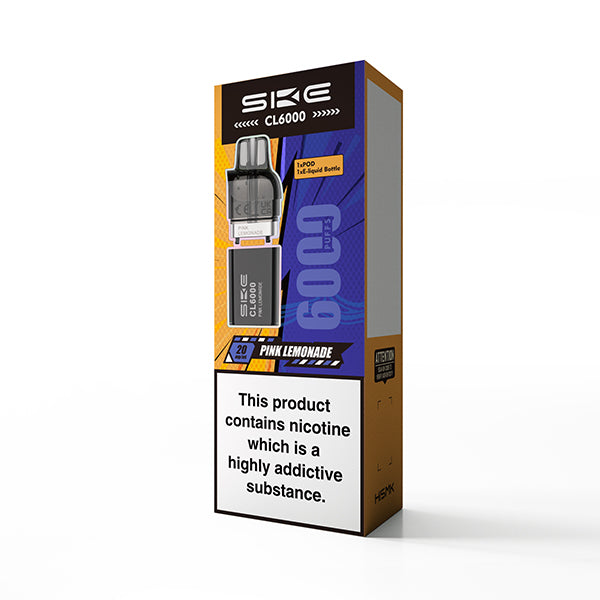 Pink Lemonade SKE Crystal CL6000 Pre-Filled Replacement Pods - Ape Vapes