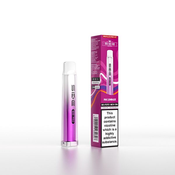 Pink Lemonade SKE Crystal Pro 600 Prefilled Pod Vape Kit - Ape Vapes