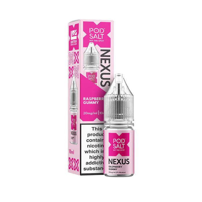 Raspberry Gummy 10ml Nic Salt - Nexus by Pod Salt - Ape Vapes