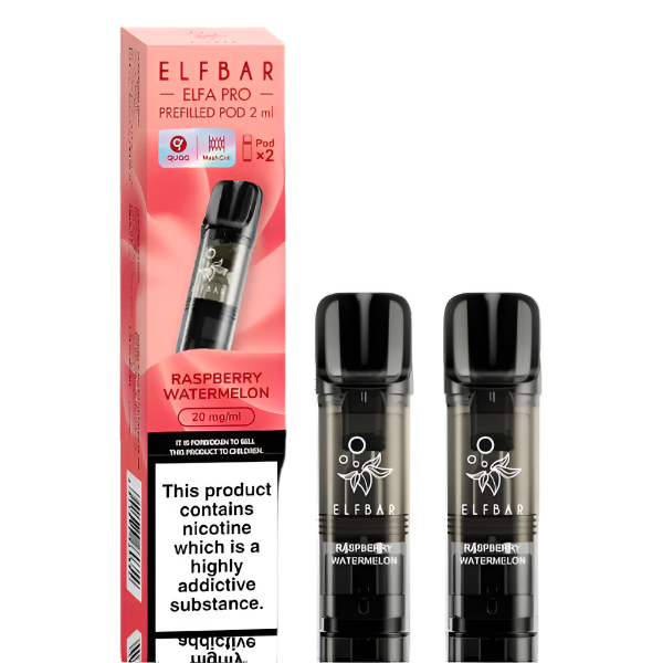 Raspberry Watermelon Elfa Pro Pre-Filled Pods (2 Pack) - Ape Vapes