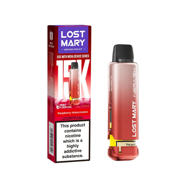 Raspberry Watermelon Nera 15k Refill Pack Lost Mary - Ape Vapes