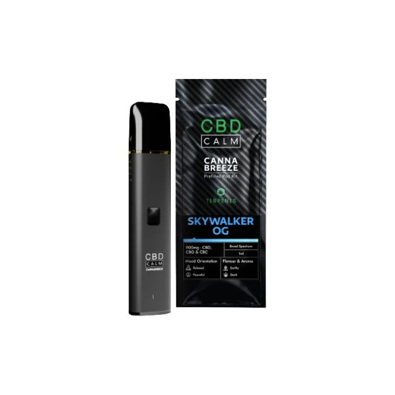 Skywalker OG Cannabreeze Prefilled CBD Pod Kit by CBD Calm - Ape Vapes
