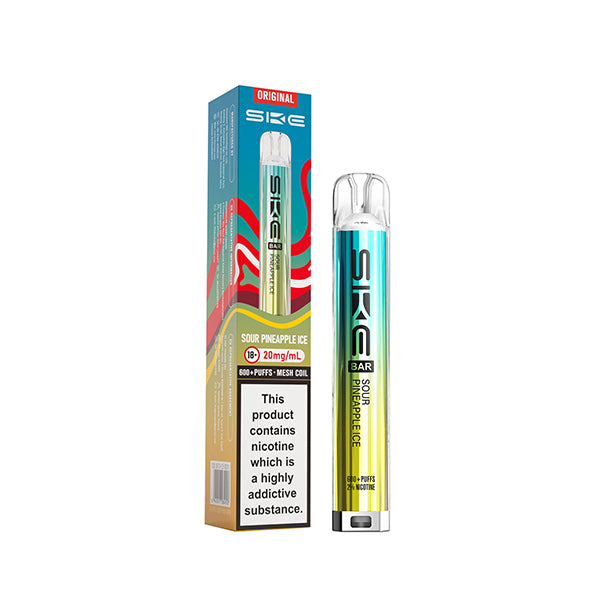 Sour Pineapple SKE Bar 600 Pre Filled Pod Kit - Ape Vapes