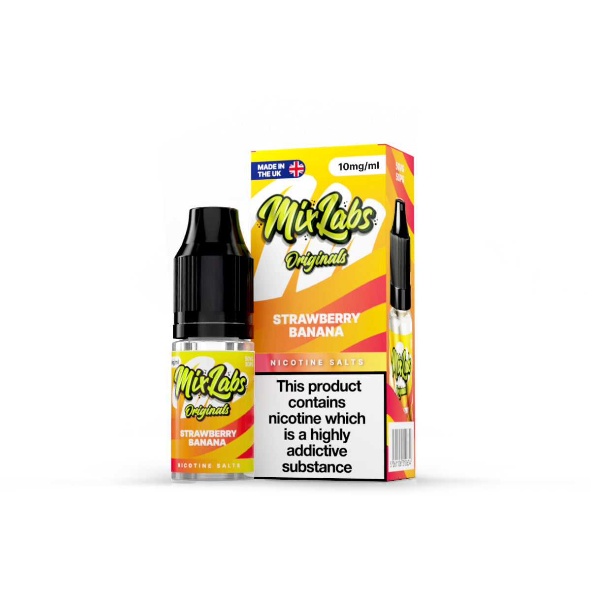 Strawberry Banana by Mix Labs Originals 10ml Nic Salt - Ape Vapes