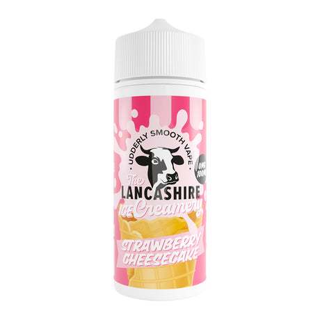 Strawberry Cheesecake 100ml Shortfill by Lancashire Ice Creamery - Ape Vapes