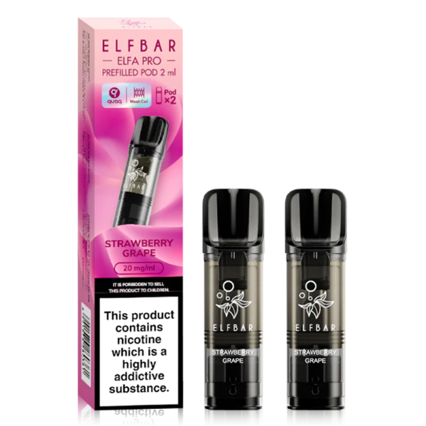 Strawberry Grape Elfa Pro Pre-Filled Pods (2 Pack) - Ape Vapes
