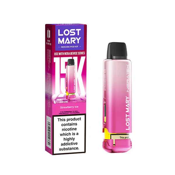 Strawberry Ice Nera 15k Refill Pack Lost Mary - Ape Vapes