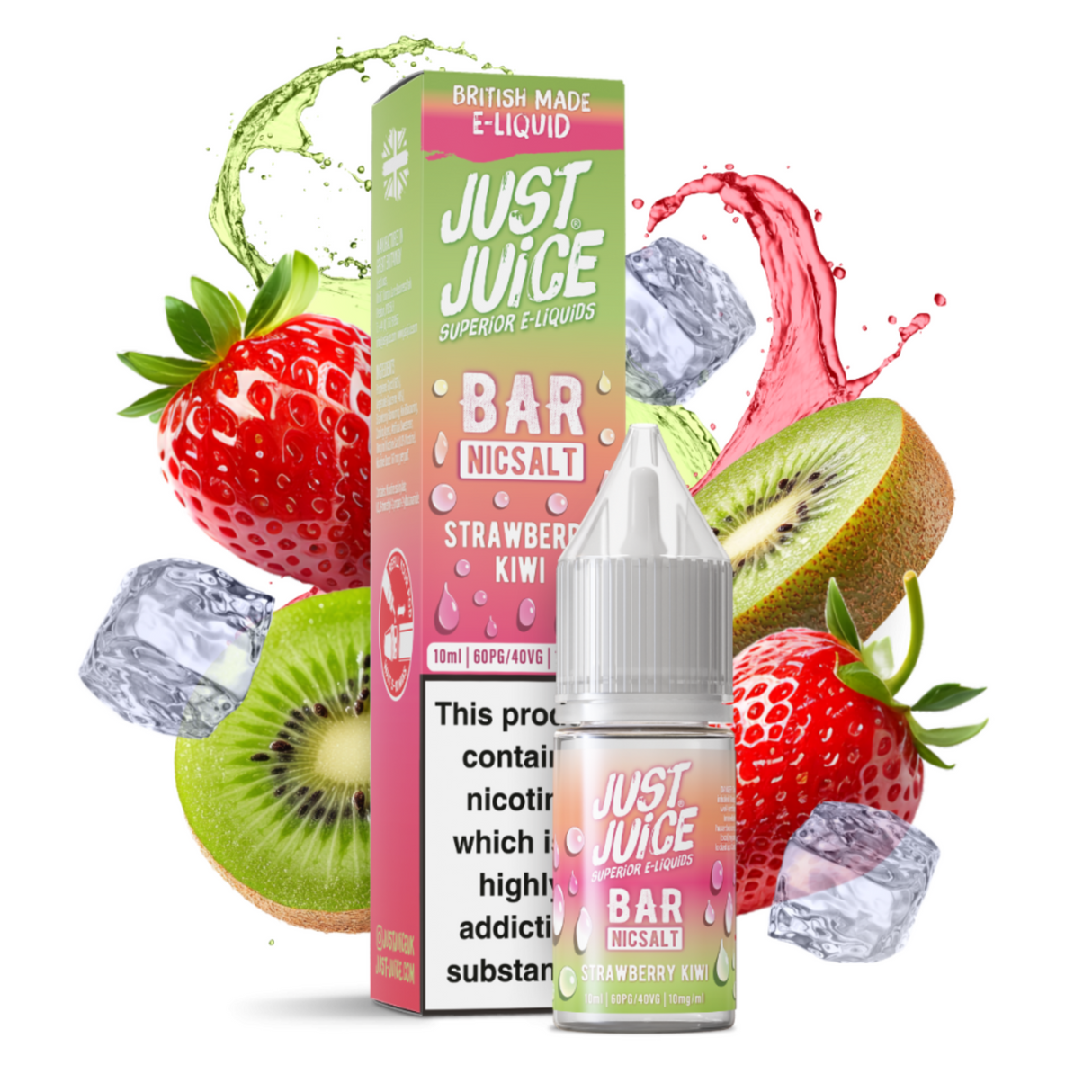 Strawberry Kiwi 10ml Nic Salt by Juice Juice - Ape Vapes