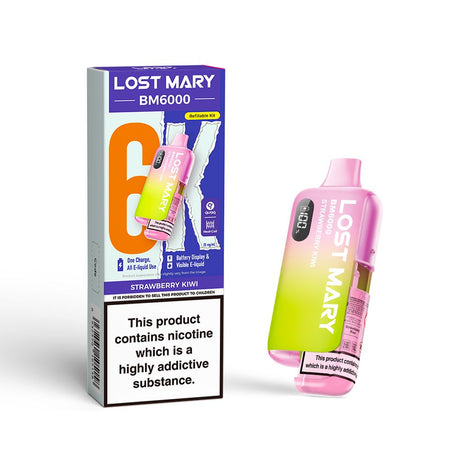 Strawberry Kiwi Lost Mary BM6000 Prefilled Pod Kit - Ape Vapes
