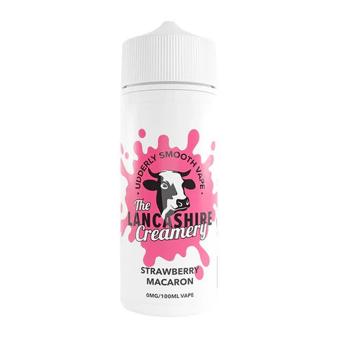 Strawberry Macaron 100ml Shortfill by The Lancashire Creamery - Ape Vapes