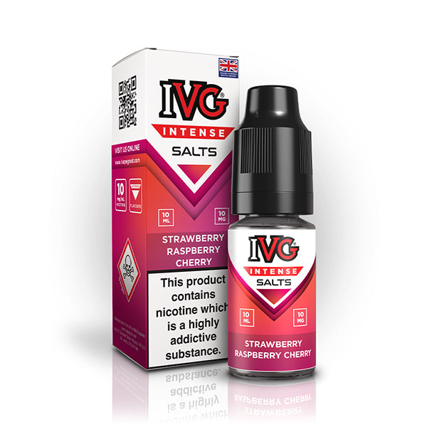 Strawberry Raspberry Cherry 10ml Nic Salt by IVG Intense - Ape Vapes