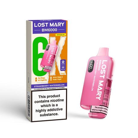 Strawberry Watermelon Lost Mary BM6000 Prefilled Pod Kit - Ape Vapes