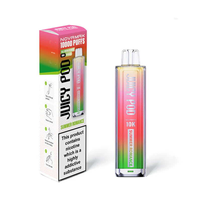 Summer Romance Juicy Pod NOVAMAX 10k Disposable Vape Kit - Ape Vapes