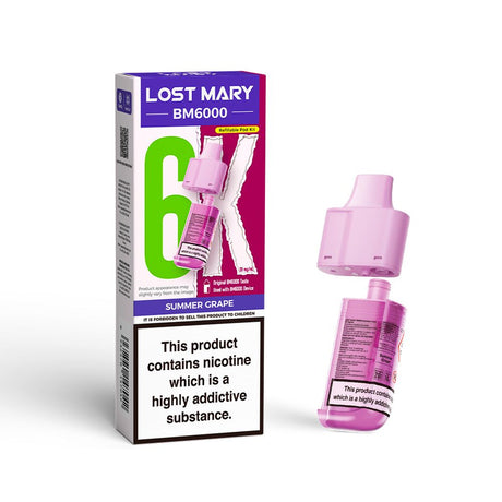 Summer Grape Lost Mary BM6000 Prefilled Vape Pods - Ape Vapes