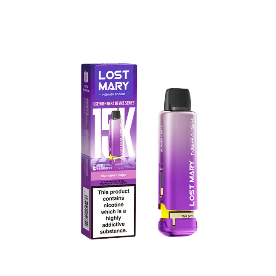 Summer Grape Nera 15k Refill Pack Lost Mary -Ape Vapes