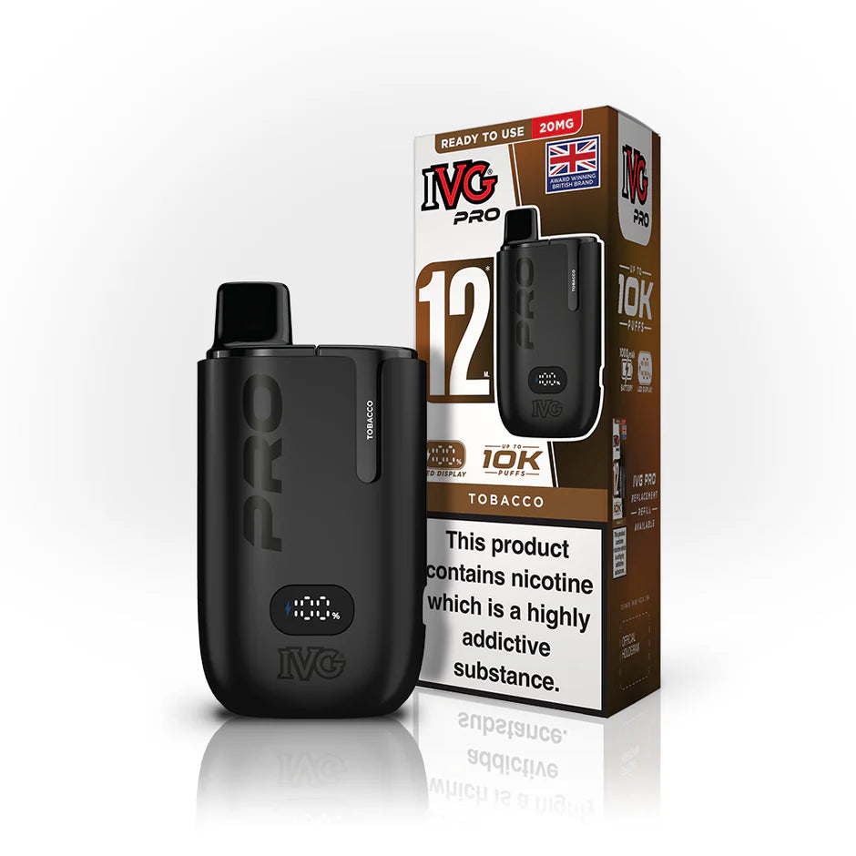 Tobacco IVG Pro 12 Prefilled Pod Kit by IVG - Ape Vapes