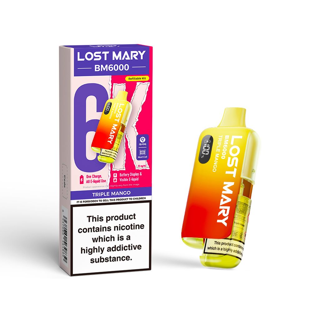 Triple Mango Lost Mary BM6000 Prefilled Pod Kit - Ape Vapes