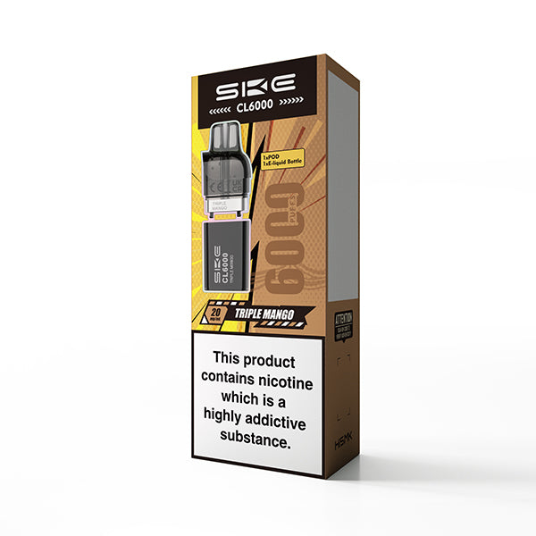 Triple Mango SKE Crystal CL6000 Pre-Filled Replacement Pods - Ape Vapes