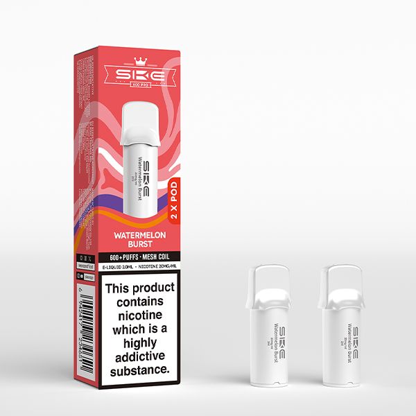 Watermelon Burst SKE Crystal Pro 600 Prefilled Pods - Ape Vapes