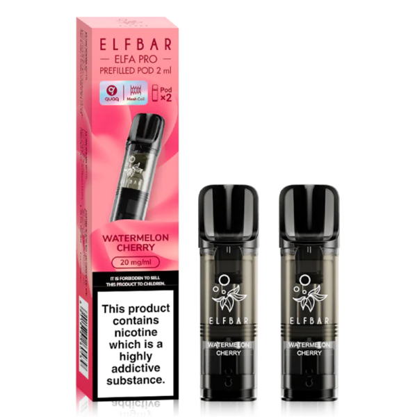 Watermelon Cherry Elfa Pro Pre-Filled Pods (2 Pack) - Ape Vapes