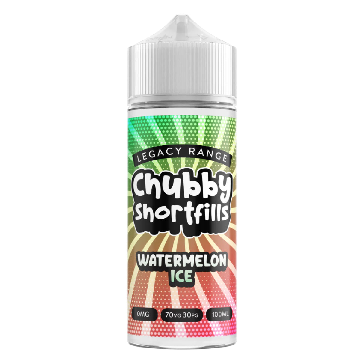 Watermelon Ice 100ml Shortfill by Chubby Shortfill Legacy Range - Ape Vapes