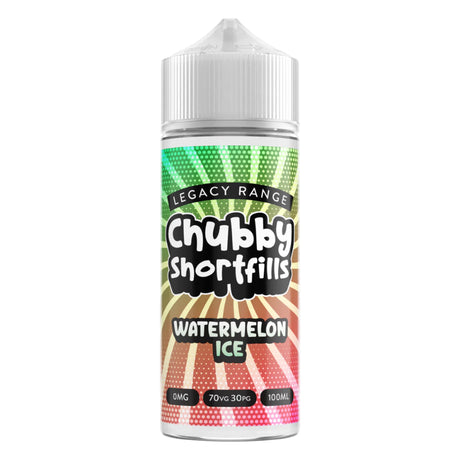 Watermelon Ice 100ml Shortfill by Chubby Shortfill Legacy Range - Ape Vapes