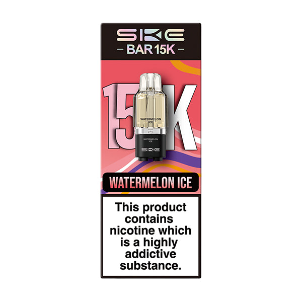 Watermelon Ice SKE Bar 15k Replacement Prefilled Pods - Ape Vapes
