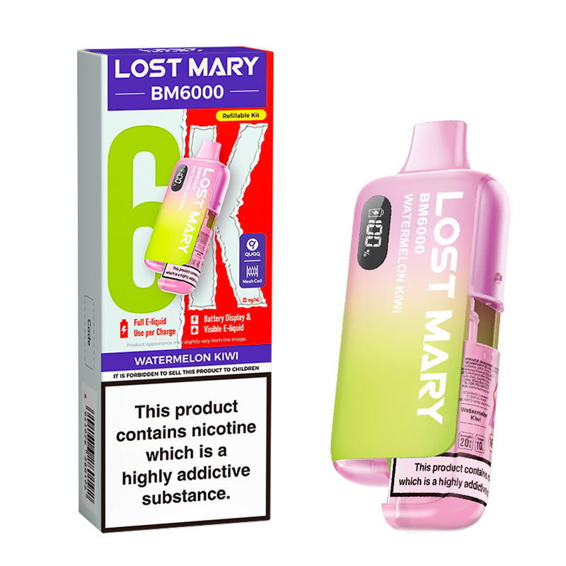Watermelon Kiwi Lost Mary BM6000 Prefilled Pod Kit - Ape Vapes