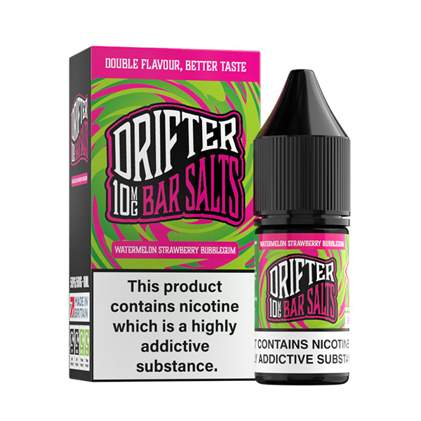 Watermelon Strawberry Bubblegum 10ml Nic Salt By Drifter - Ape Vapes