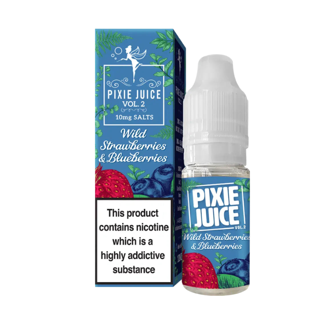 Wild Strawberries & Blueberries 10ml Nic Salt By Pixie Juice Vol 2 - Ape Vapes