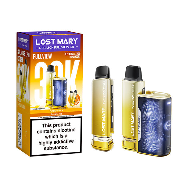 Yellow Edition Nera 30k Prefilled Kit Lost Mary -Ape Vapes
