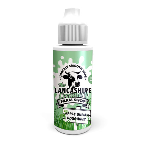 Apple Sugar Doughnut 100ml Shortfill by Lancashire Creamery Farm Shop - Ape Vapes