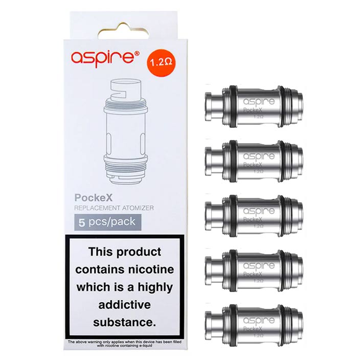 Aspire PockeX Replacement Coils - 5 Pack - Ape Vapes