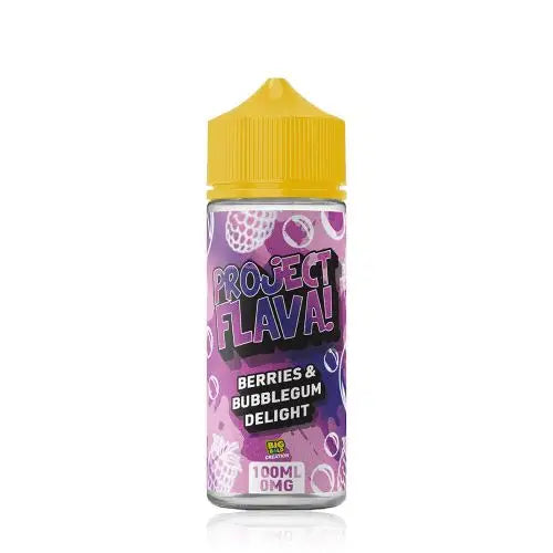 Berries & Bubblegum Delight 100ml Shortfill | Project Flava by Big Bold - Ape Vapes