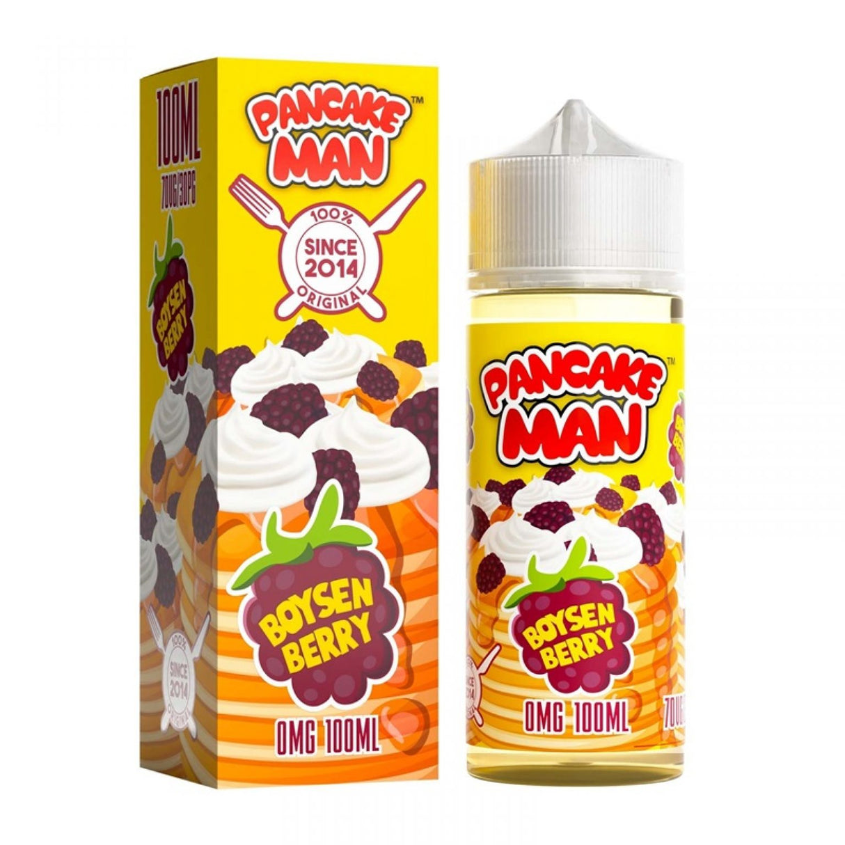 Pancake Man - Boysen Berry 100ml Shortfill by DV Brands UK - Ape Vapes