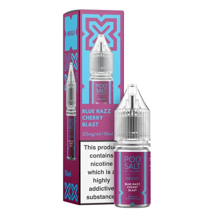Blue Razz Cherry Blast 10ml Nic Salt - Nexus by Pod Salt - Ape Vapes