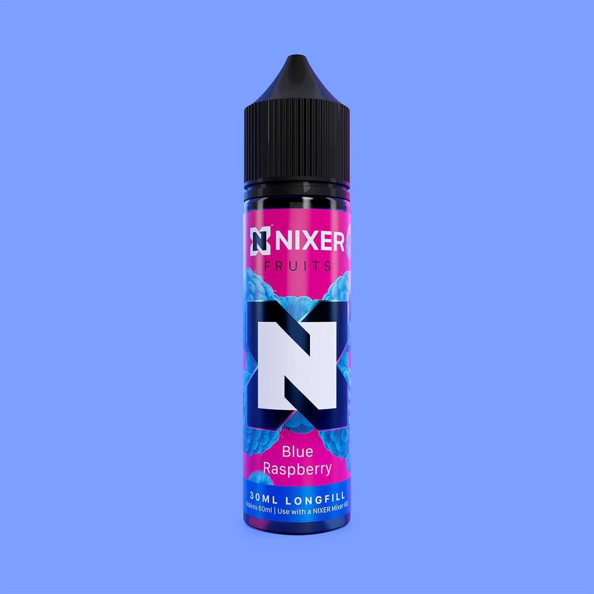 Nixer Blue Raspberry Longfill 60ml - Ape Vapes