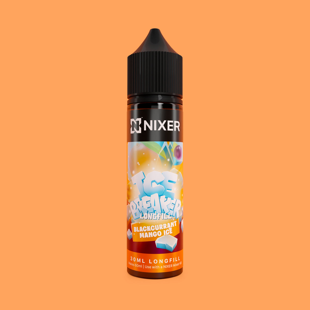 Nixer Blackcurrant Mango Ice Longfill 60ml - Ape Vapes