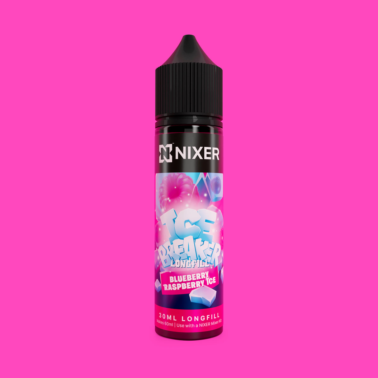 Nixer Blueberry Raspberry Ice Longfill 60ml - Ape Vapes