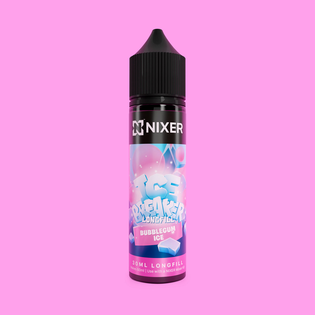 Nixer Bubblegum Ice Longfill 60ml - Ape Vapes