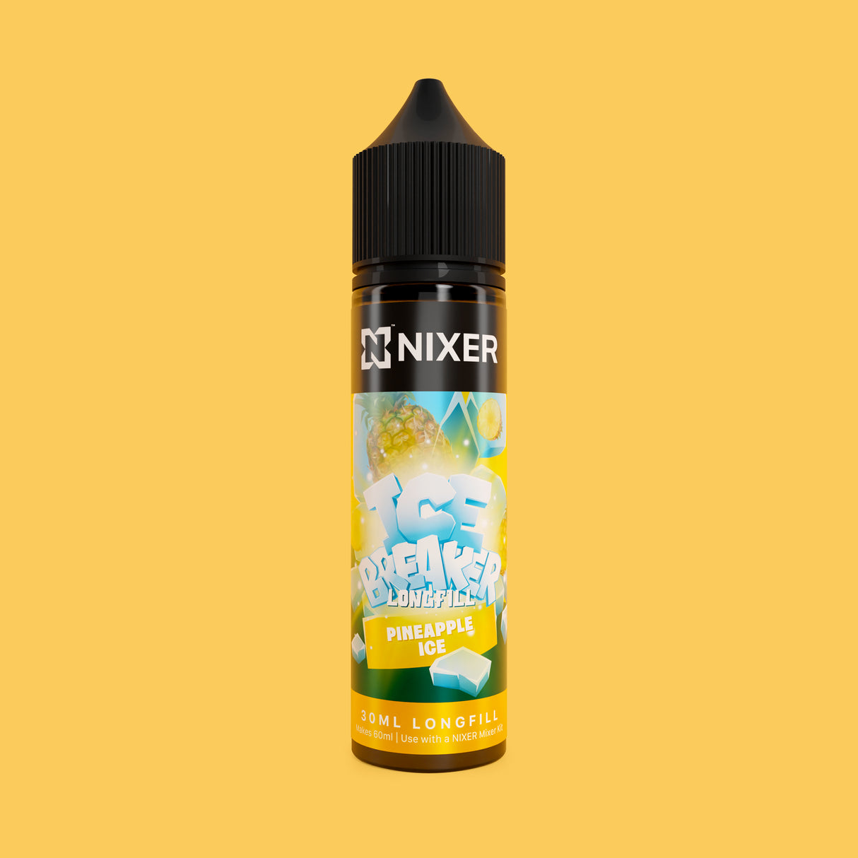 Nixer Pineapple Ice Longfill 60ml - Ape Vapes
