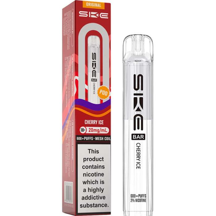 Cherry Ice SKE Bar 600 Replacement Prefilled Pod - Singular - Ape Vapes