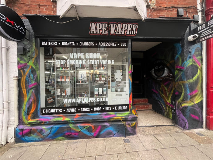 Outside of the Newport shop Ape Vapes