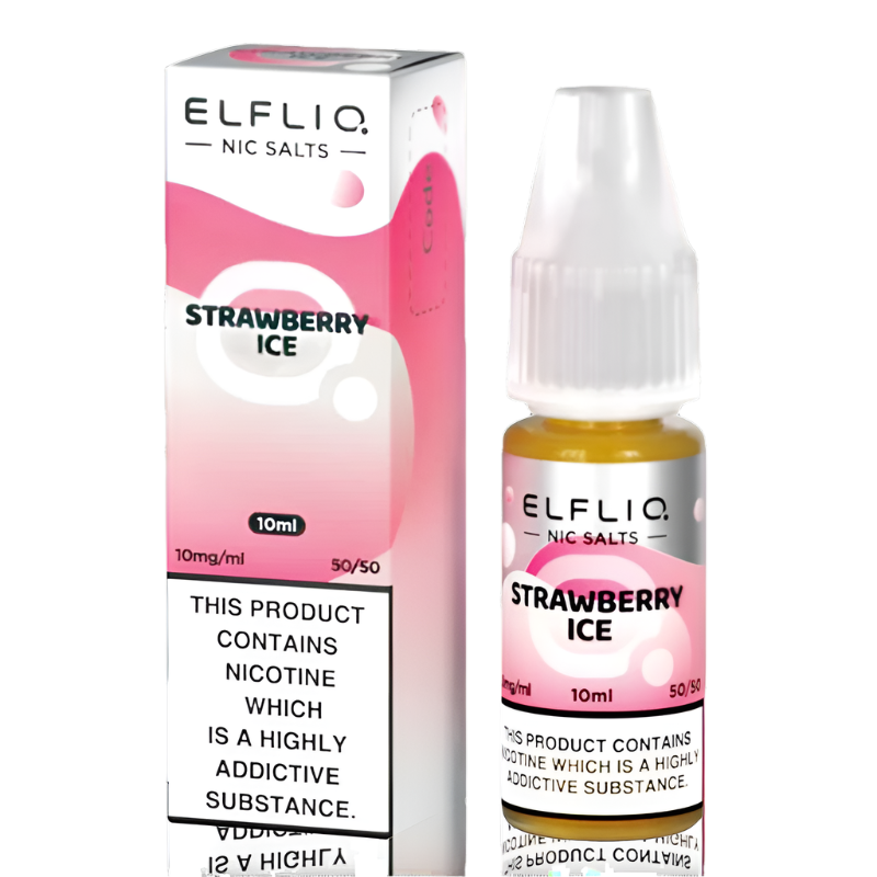 Strawberry Ice Nic Salt by Elf Bar Elfliq - Ape Vapes