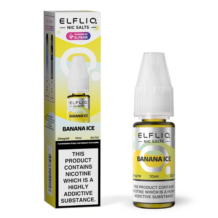 Banana Ice Nic Salt by Elf Bar Elfliq - Ape Vapes