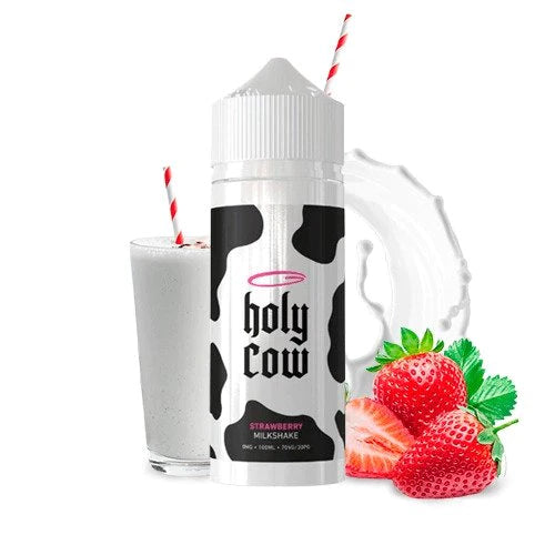 Strawberry Milkshake 100ml Shortfill by Holy Cow - Ape Vapes